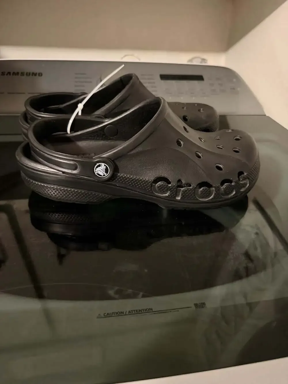 Crocs Baya Clog Black Unisex Slip On Shoes Men's 9 Women's 11